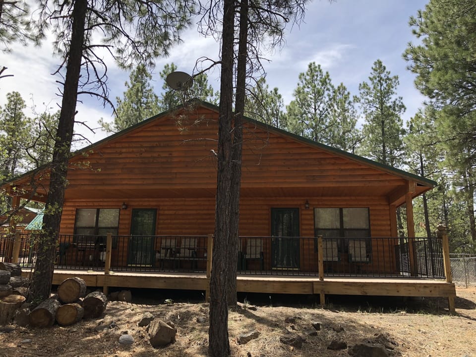 Front Deck is partially Covered