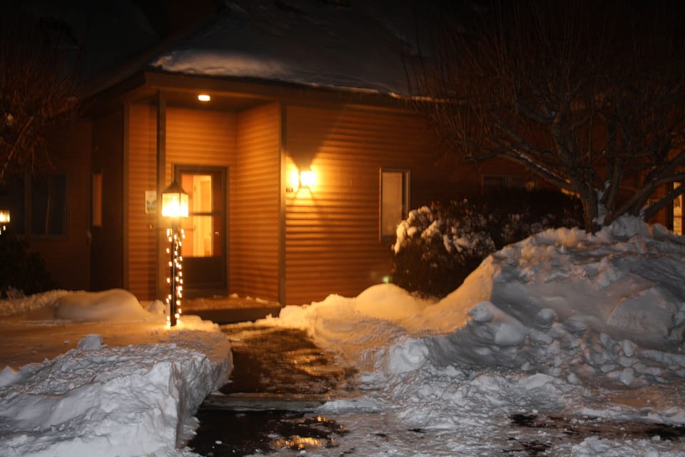 Exterior of condo/winter