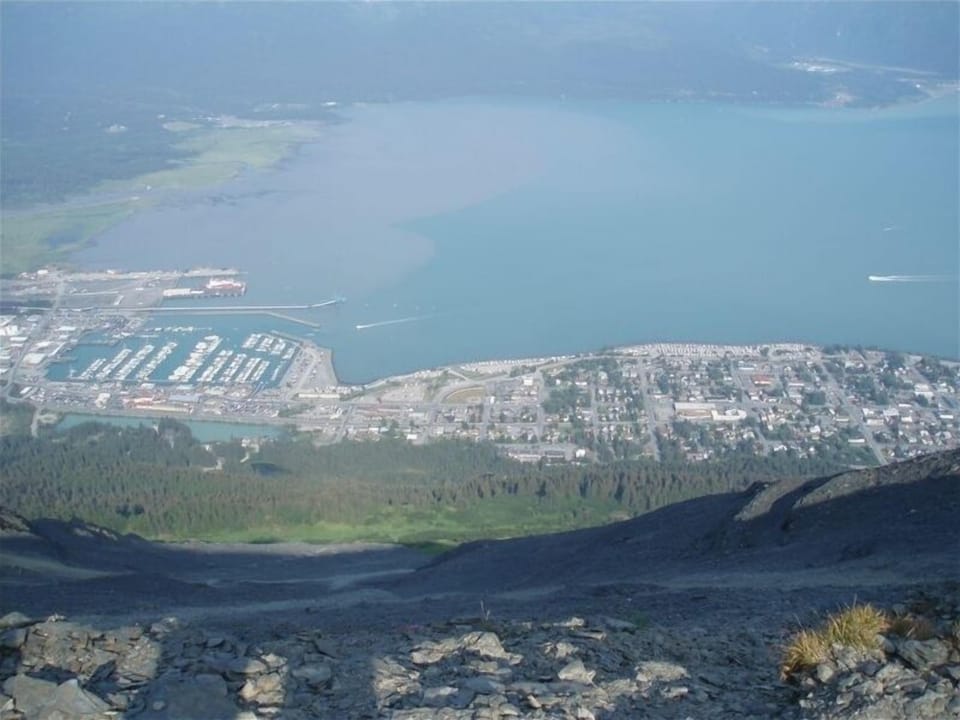 View of Seward from Mount Marathon