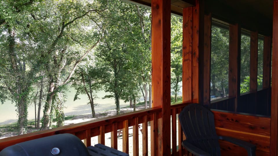 Grill area outside the screened porch.
