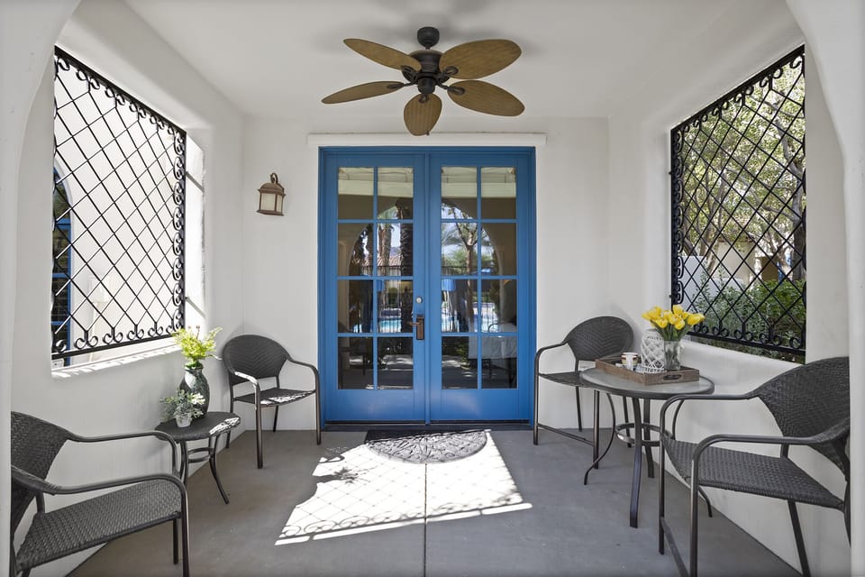 Patio off the bedroom 