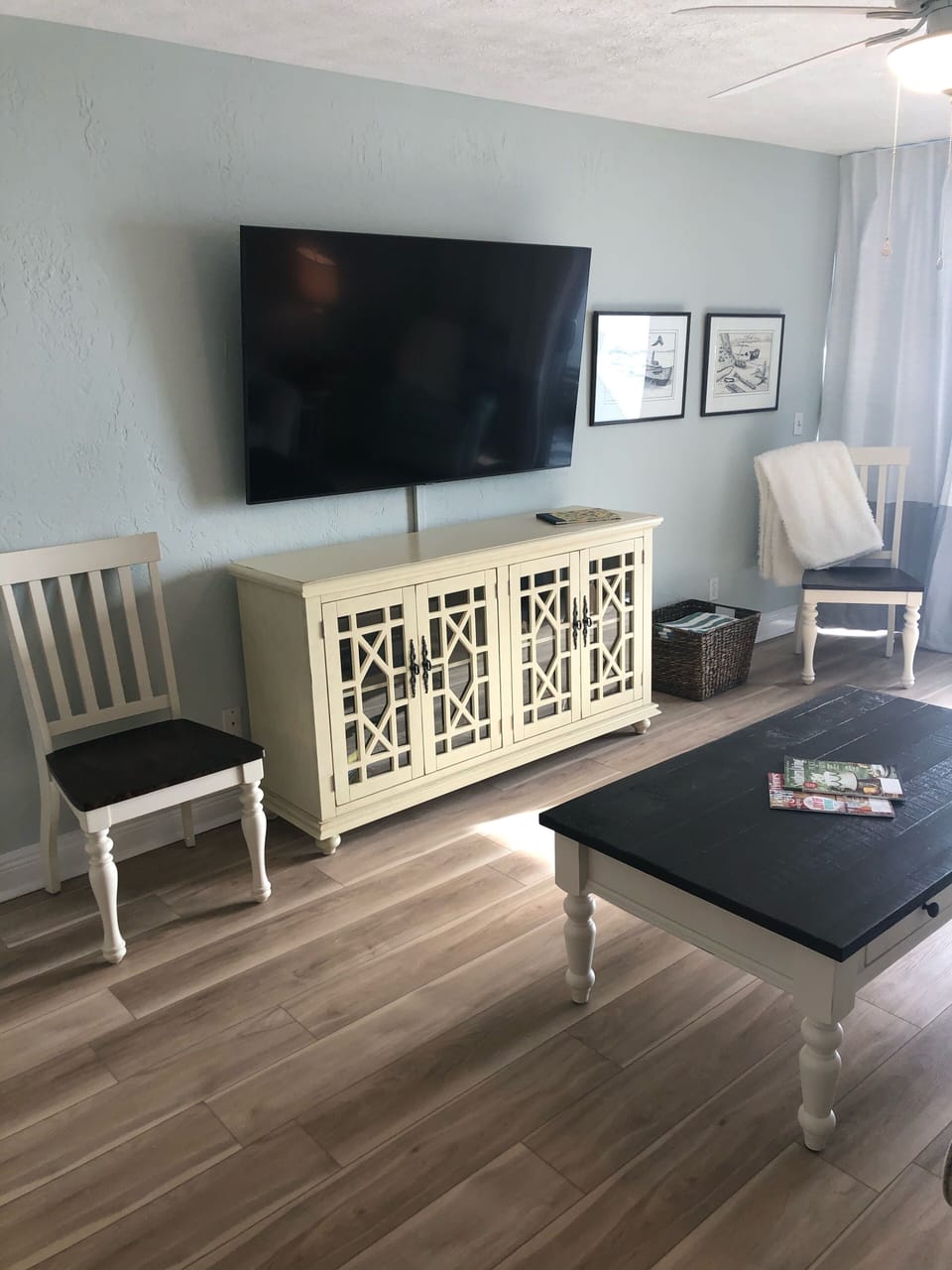 New flooring and TV