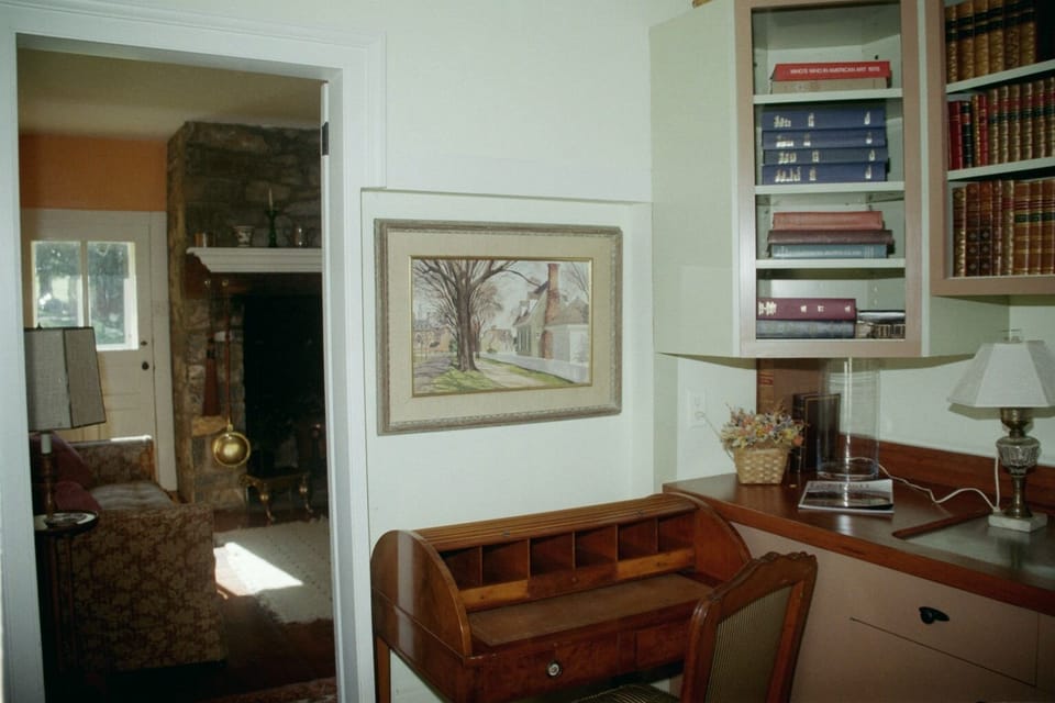 Bar/Library view into Living Room