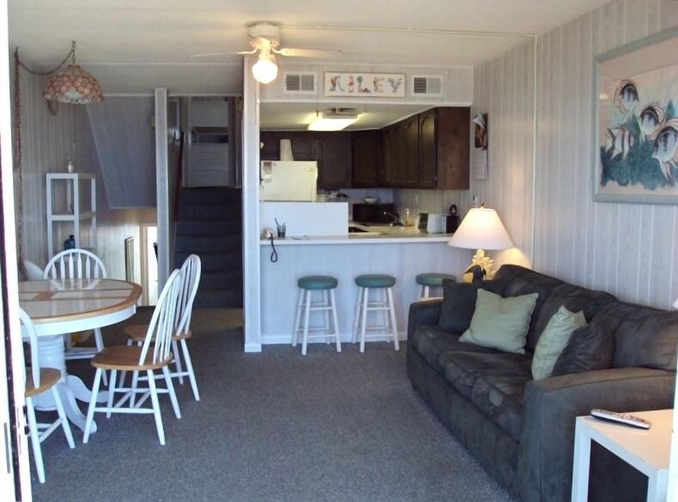 View of Kitchen, Dining and Living Room overlooking the ocean !