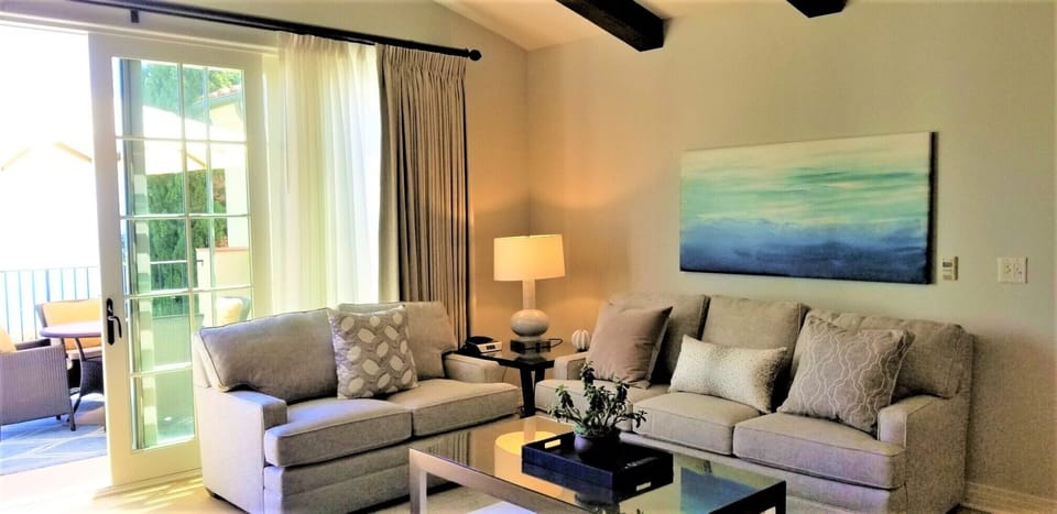Queen Sleeper Sofa Bed in Living Room with Enlarged Oceanview Balcony