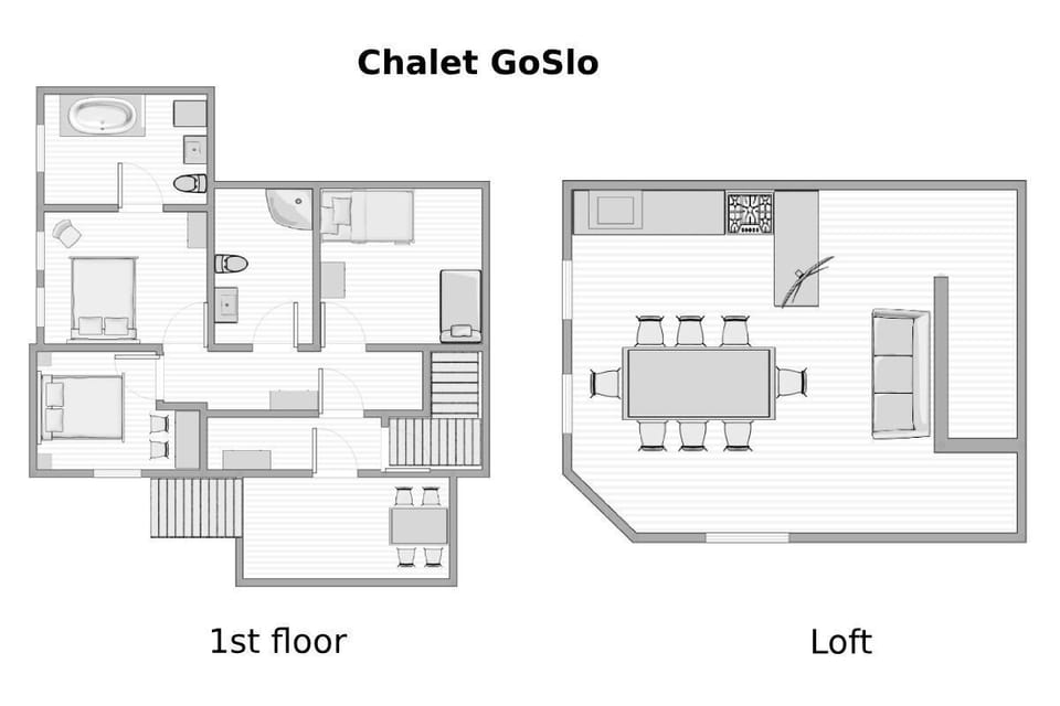 Chalet GoSlo - floor plan