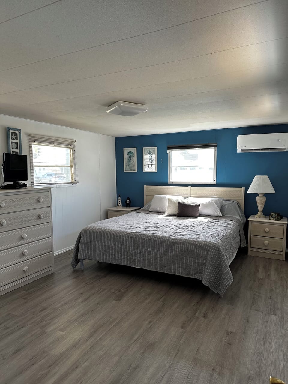 Master bedroom with king size bed
