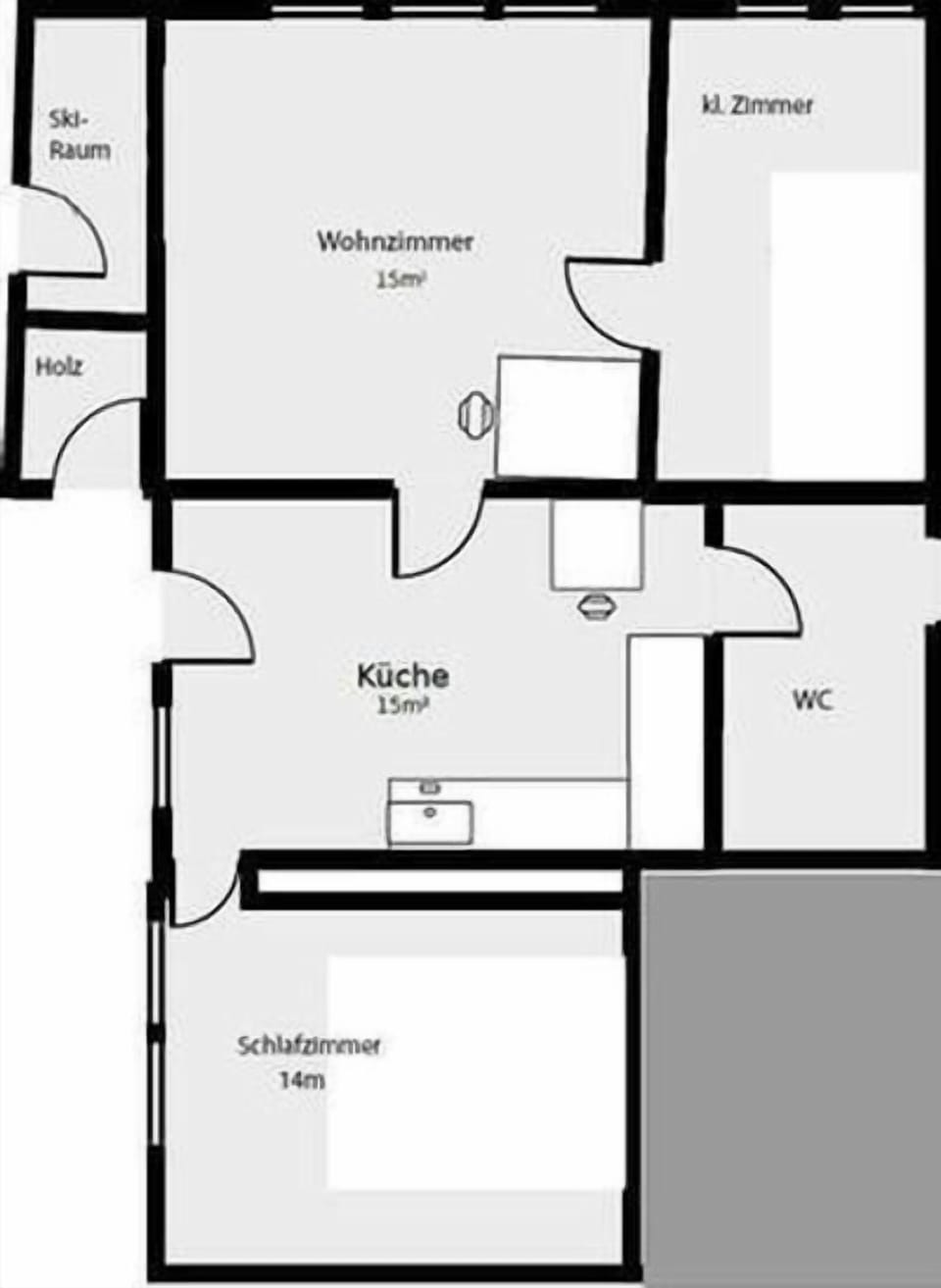3 1/2 rooms