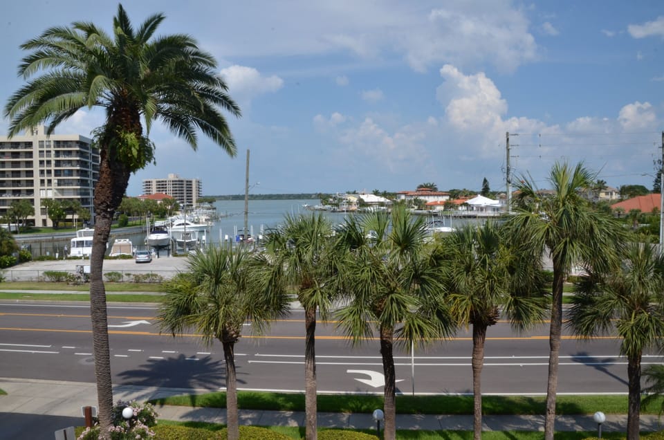 View of Bellear Beach Marina from front of condo