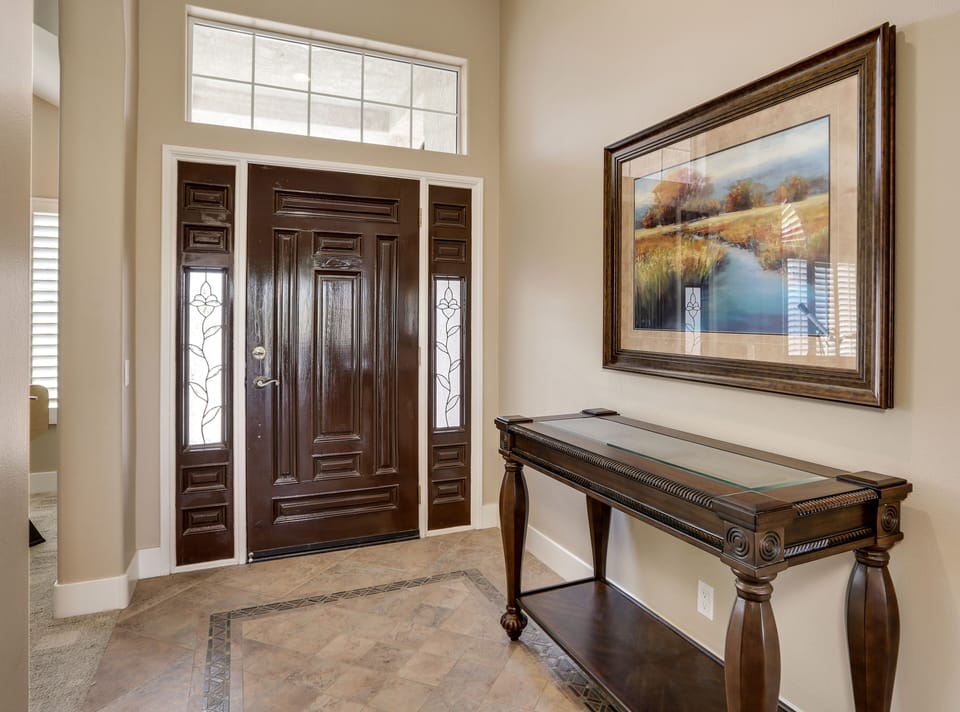 Inside front entryway 