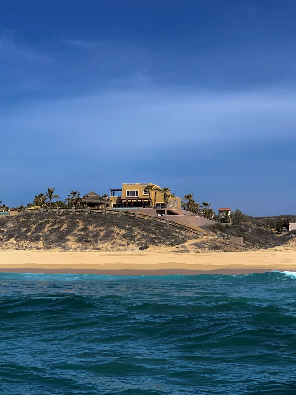 A view of the Palacio from a boat just offshore.