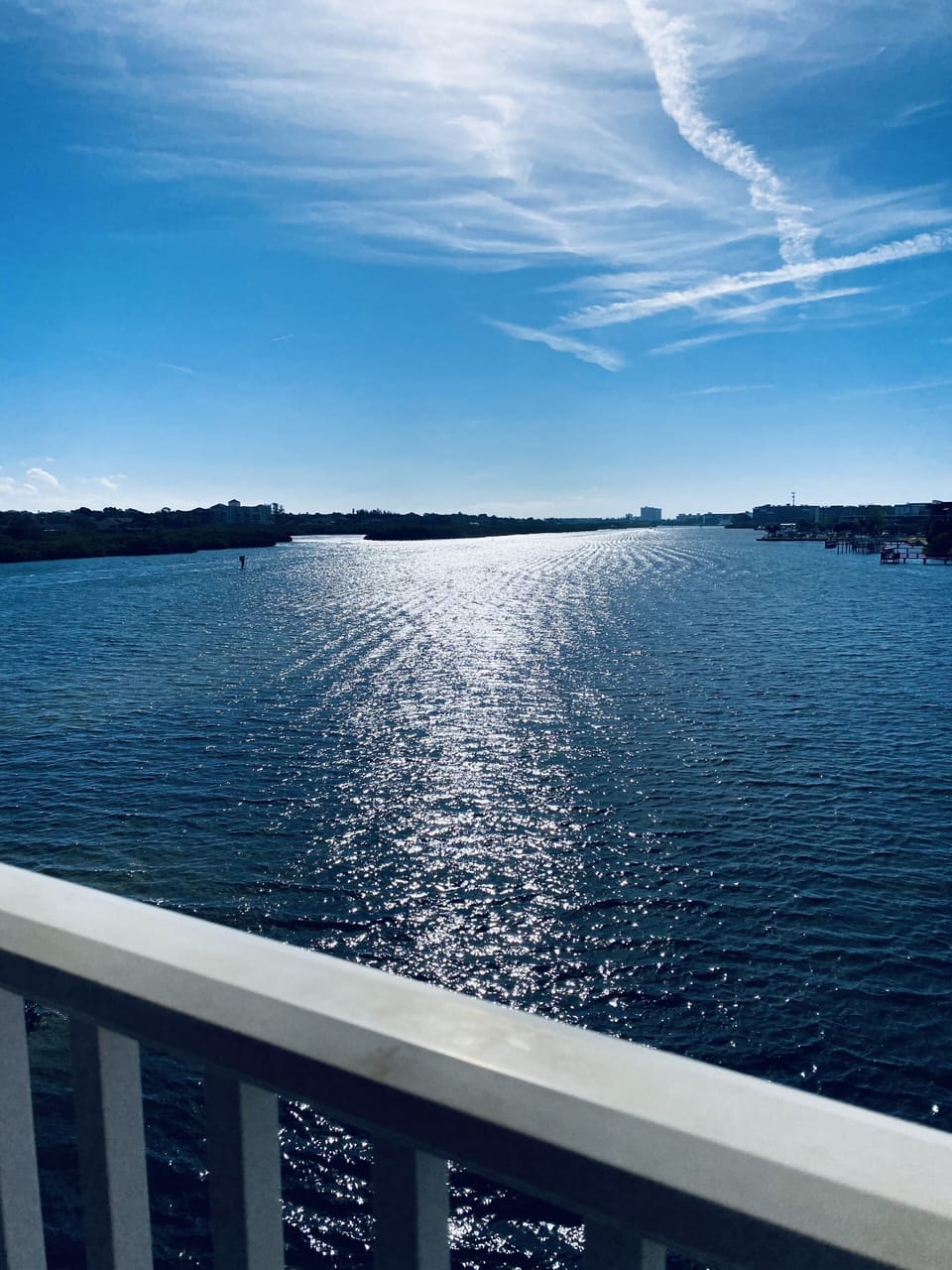View from the balcony overlooking the intracoastal