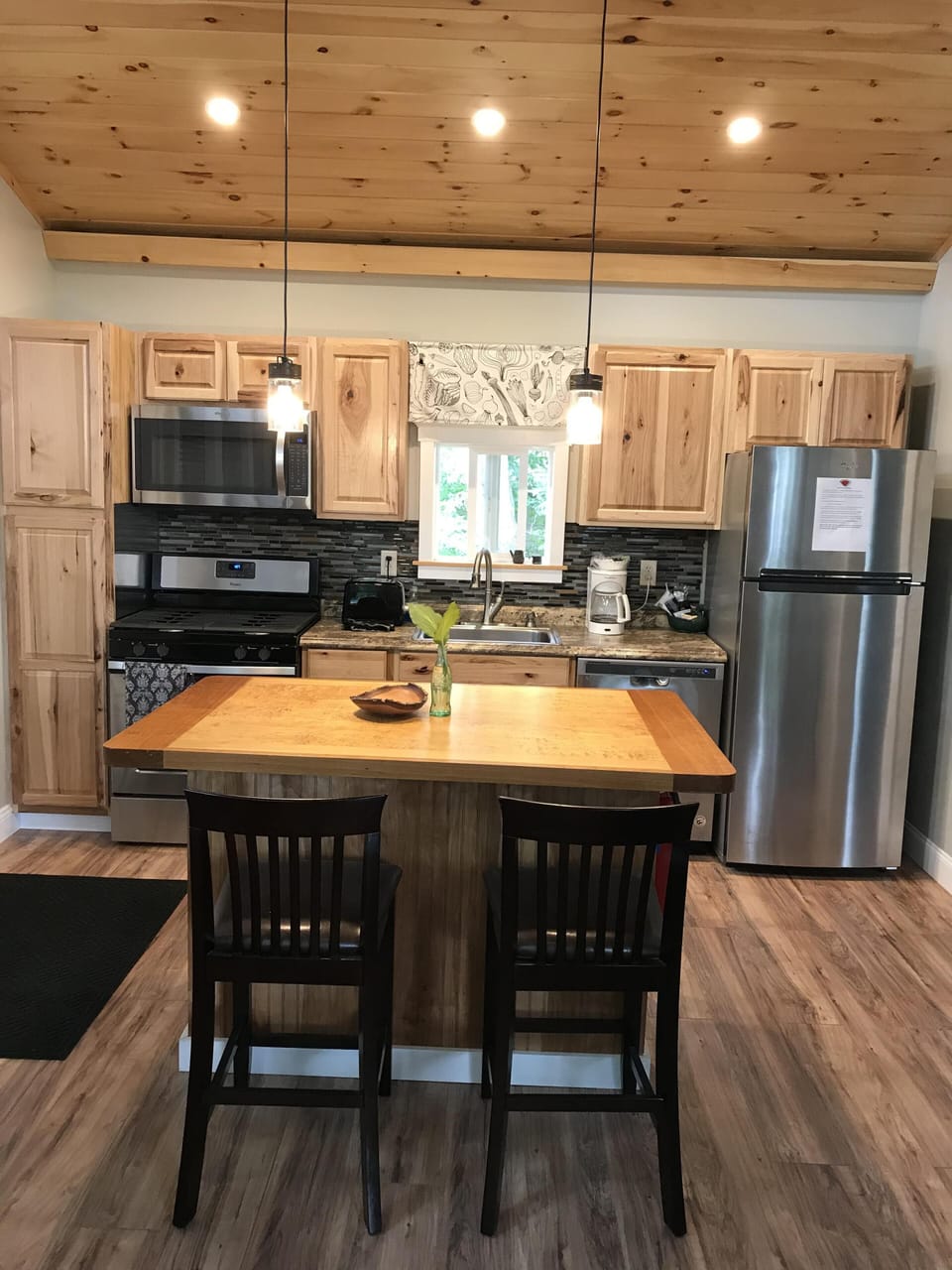 Kitchen from living area