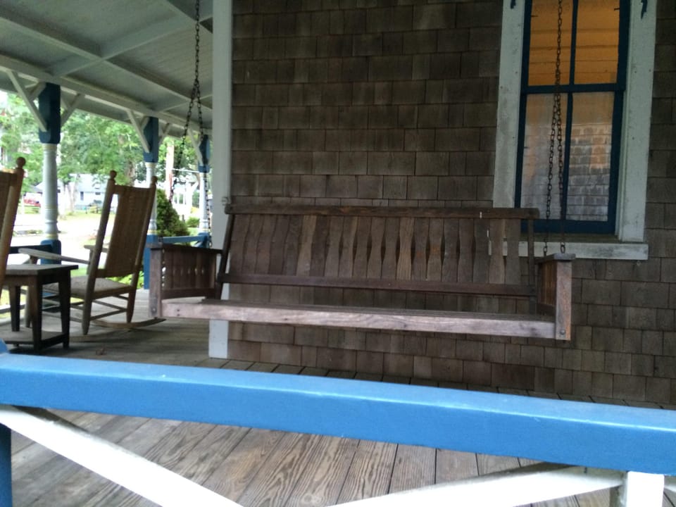 Porch swing.