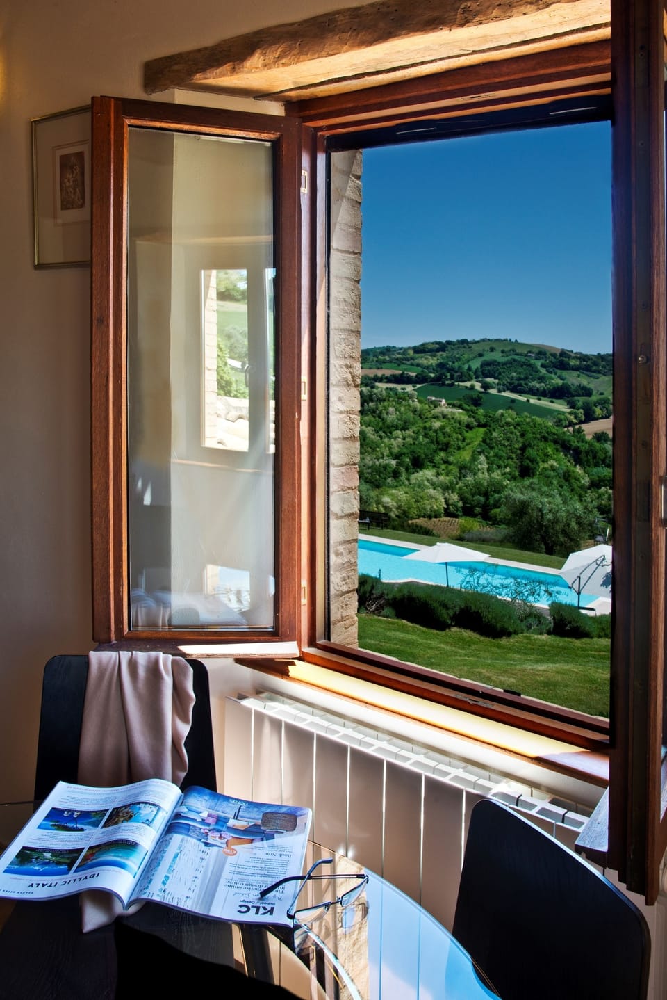 Rolling hills and soothing views in every direction.