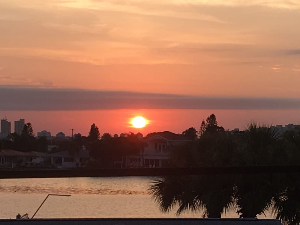 View from bedroom. "Good morning sun" intercostal view