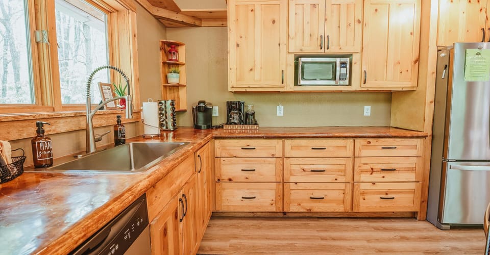 Large well equipped kitchen for awesome vacation meals