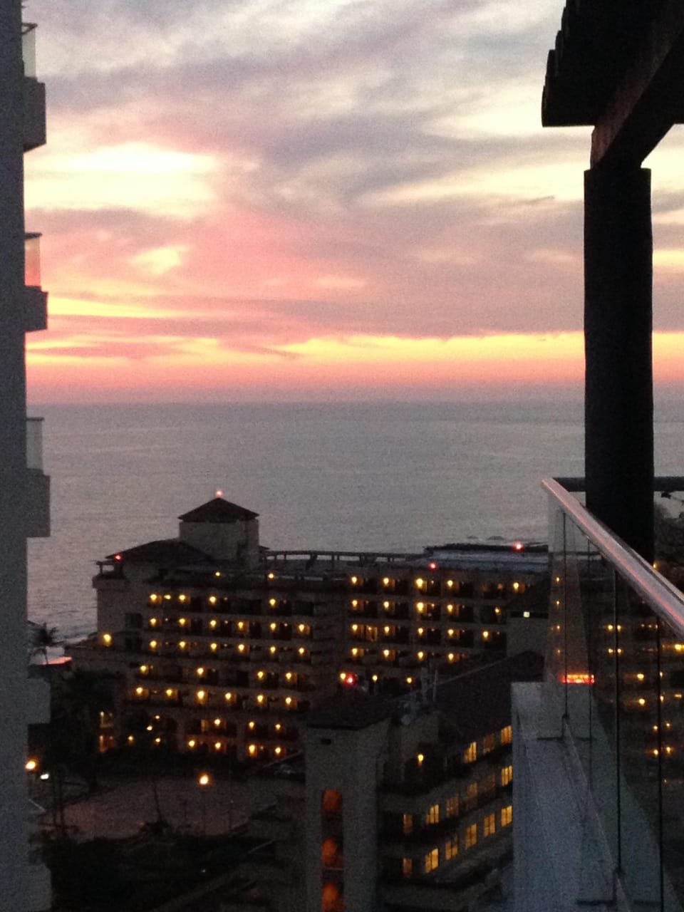 Sunset from balcony