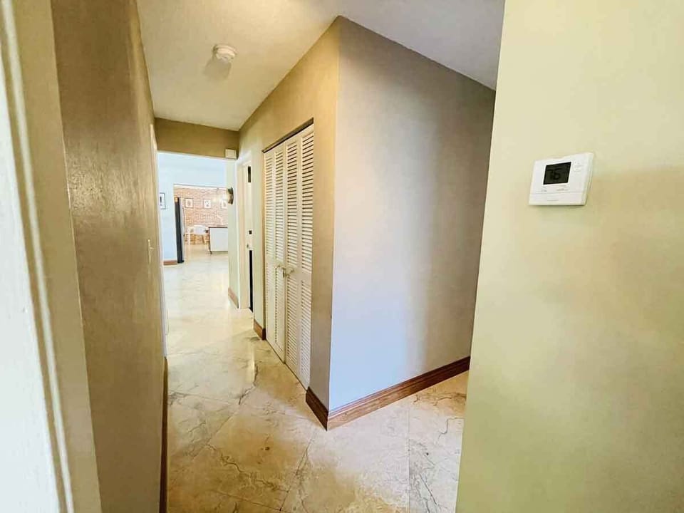 Hallway back to the living area from the bedrooms