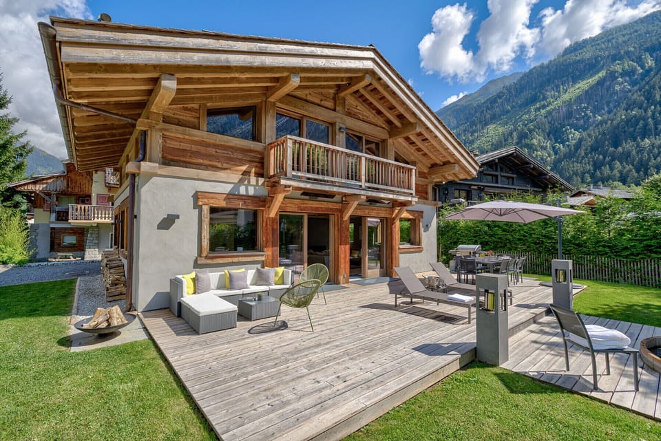 Outdoor lounge seating to relax in the sun