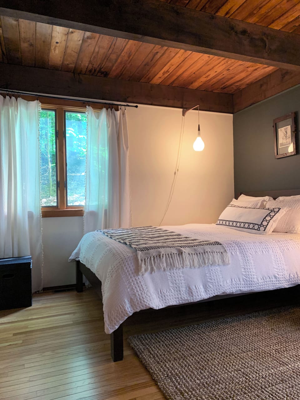 Queen downstairs bedroom