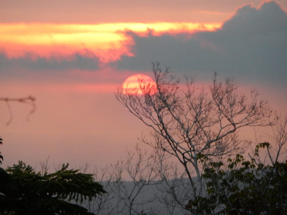 Incredible sunset, view from the dining room