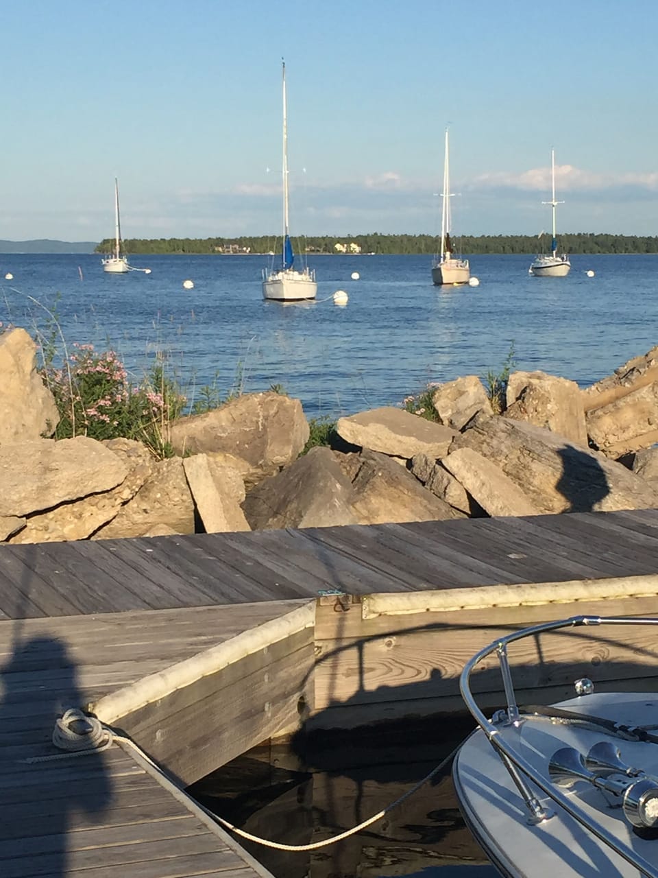 Lake Charlevoix from the marina. 