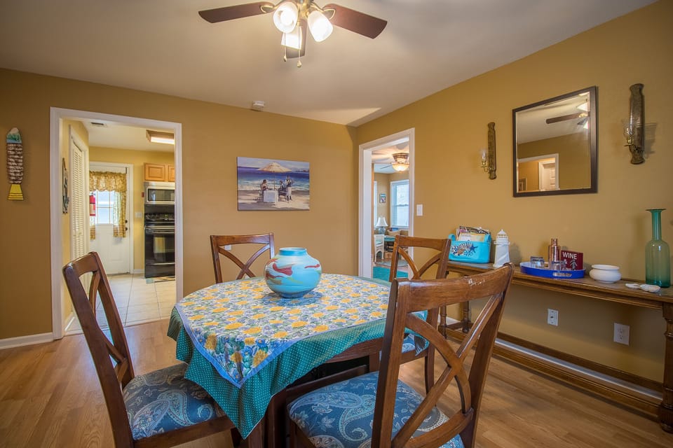 Ample space for a sit down meal.