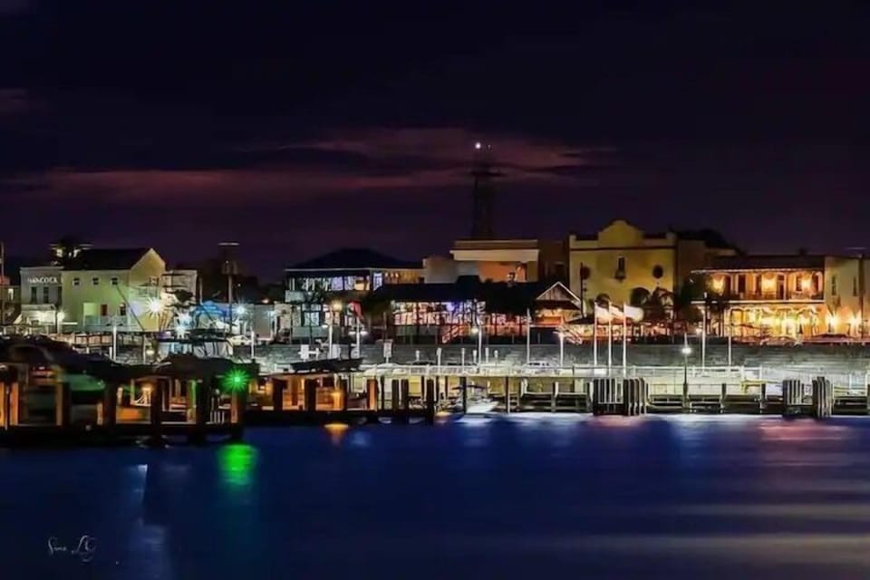 The “Bay” at night.