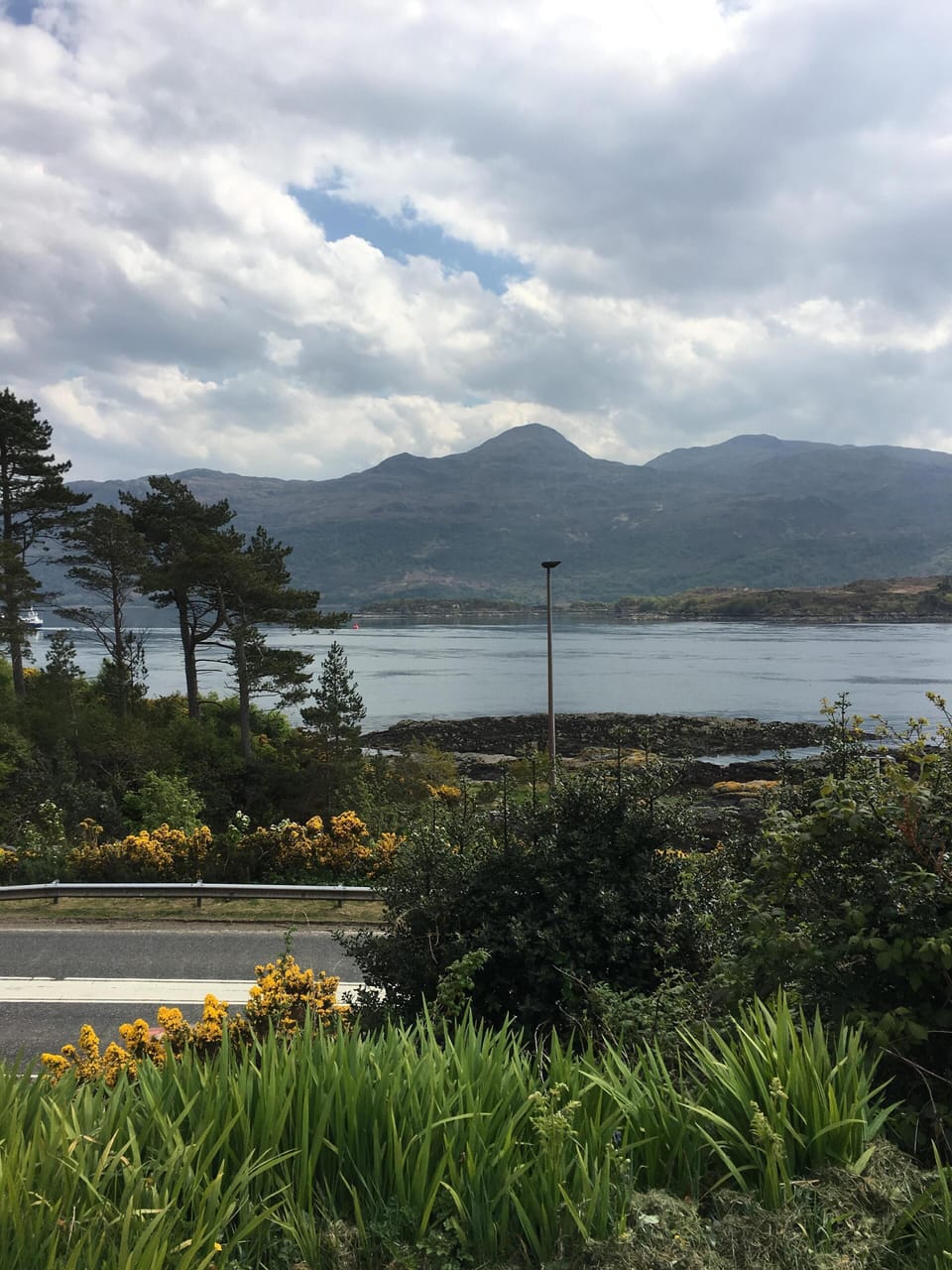 View from house front .