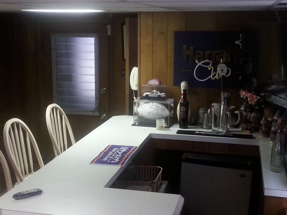 bar in basement