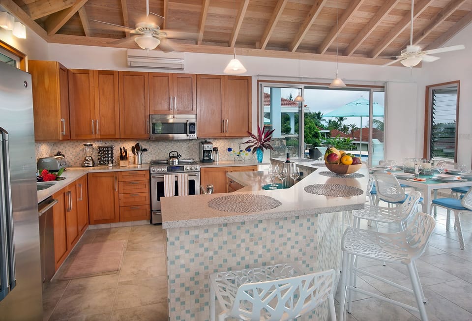 The kitchen IS fully equipped even for the most discerning chef!