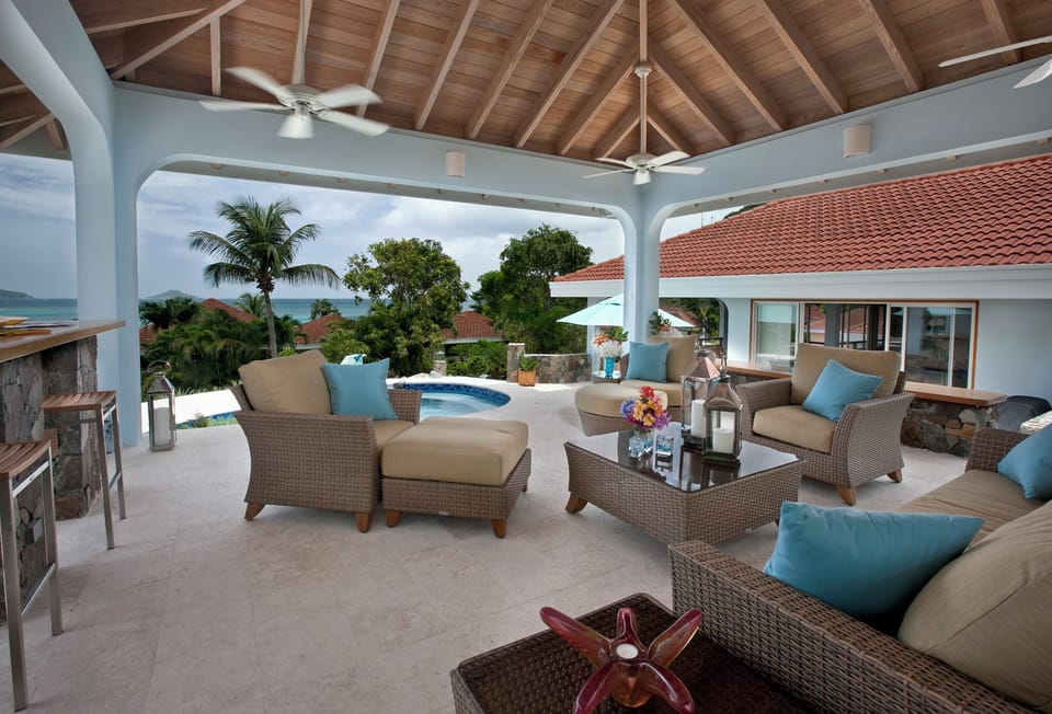The views of the ocean are spectacular, especially when watching the sun set. 