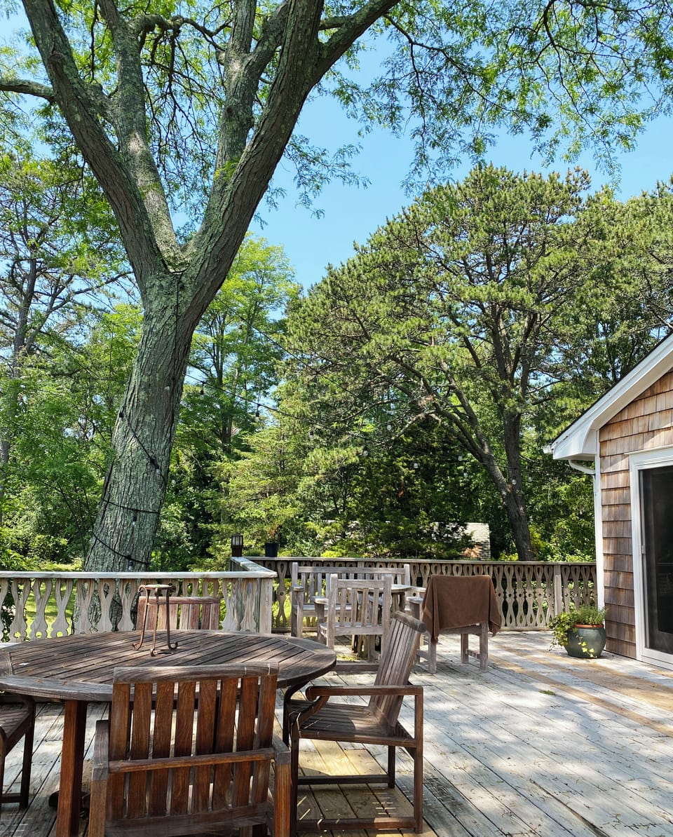 Deck with BBQ