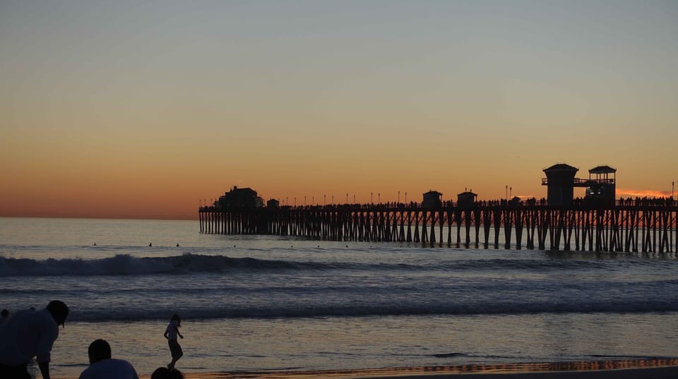 Oceanside Pier at Sunset.  A short walk away :)