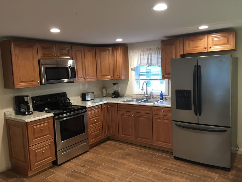 Fully stocked kitchen 