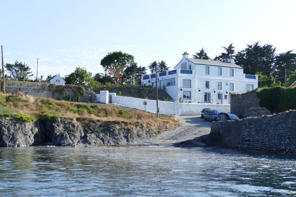 View of The Quay House from the sea