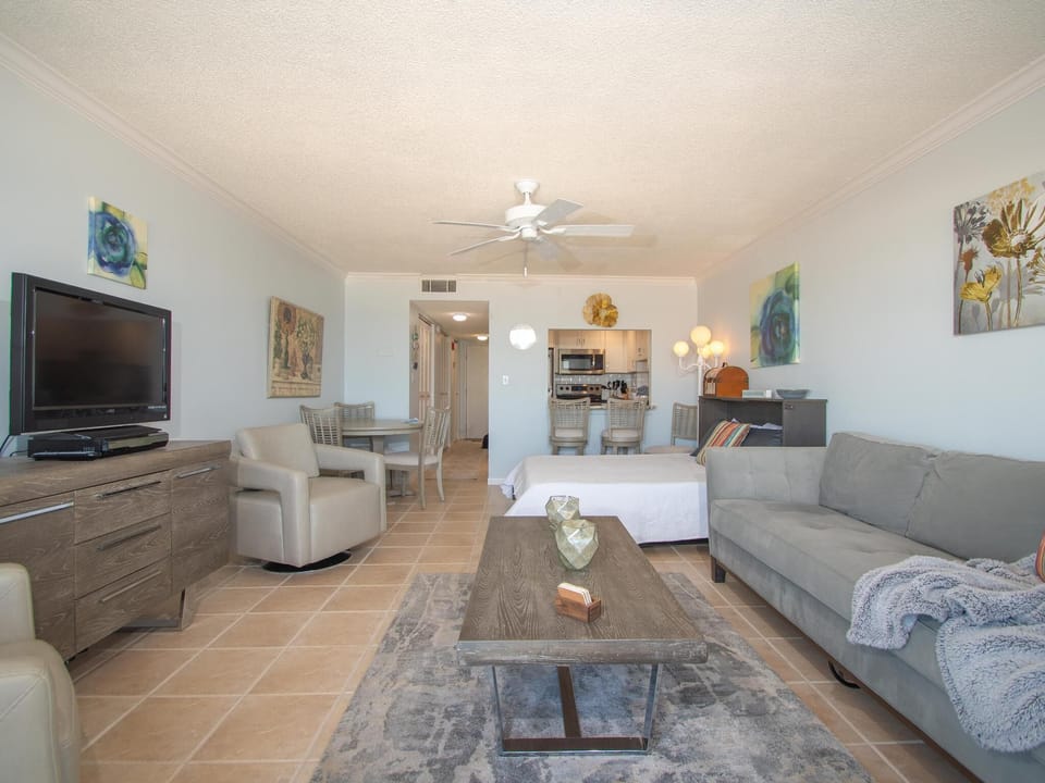 Flat screen TV in the living room