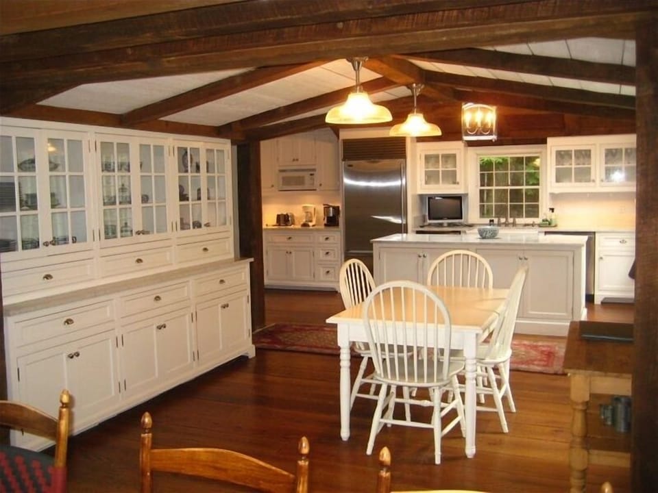 Eat In Kitchen, Pantry, Fully supplied with professional cookware, silver, etc.