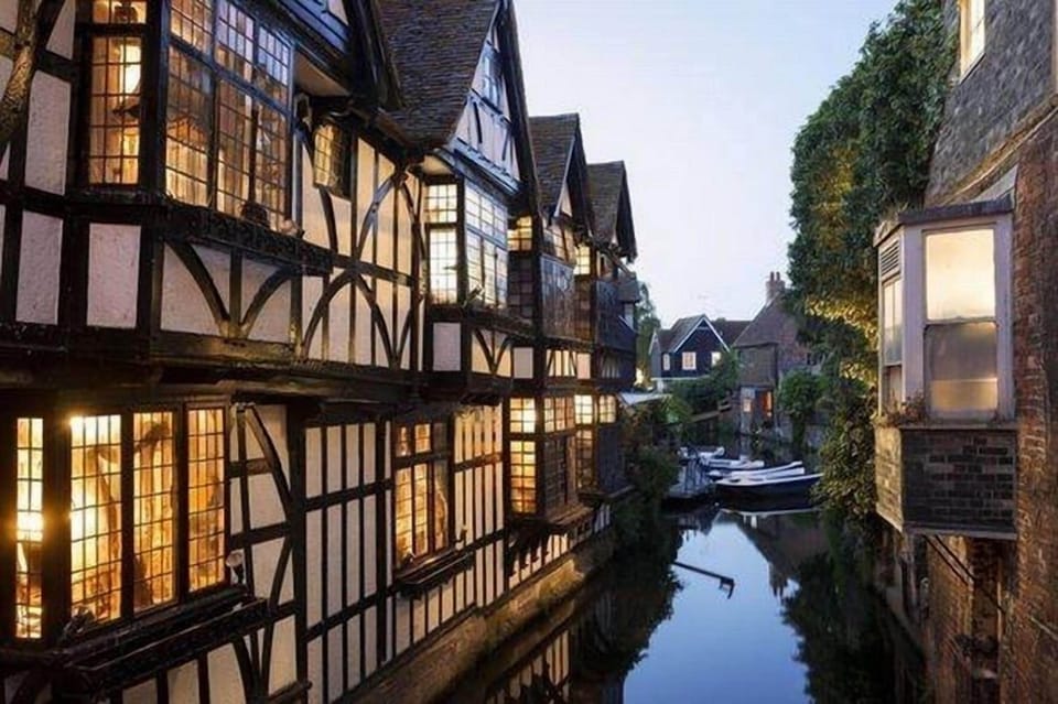 Canterbury city centre and river 