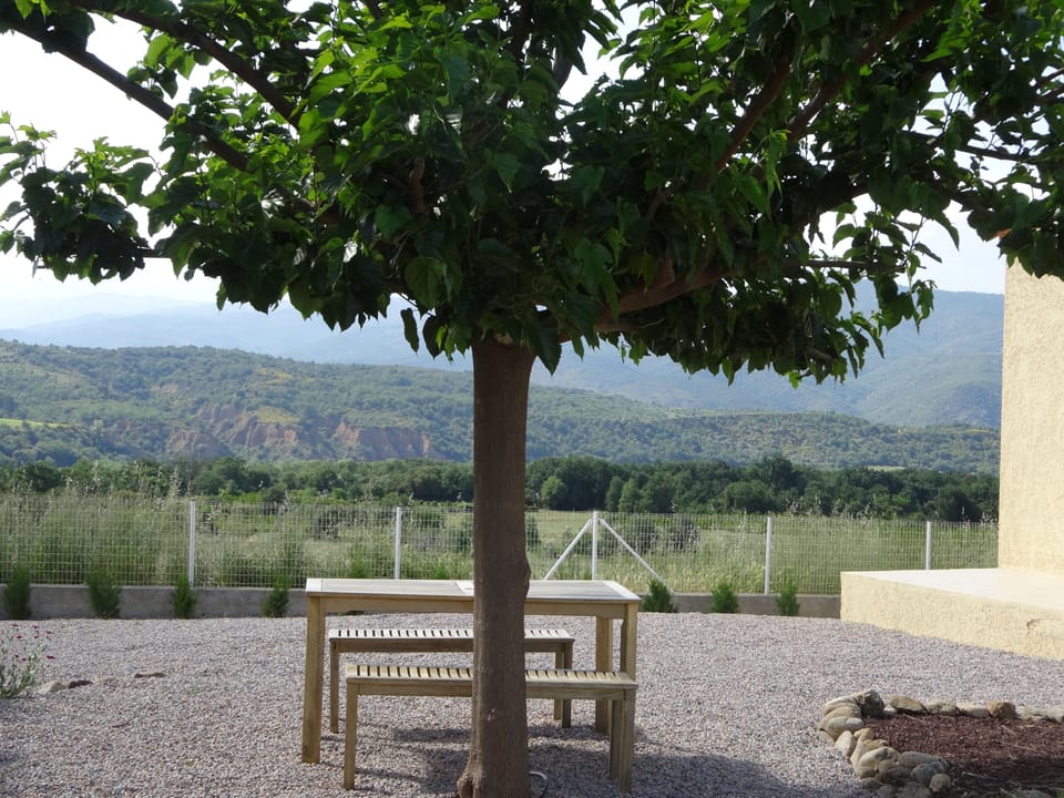 Side of house with view