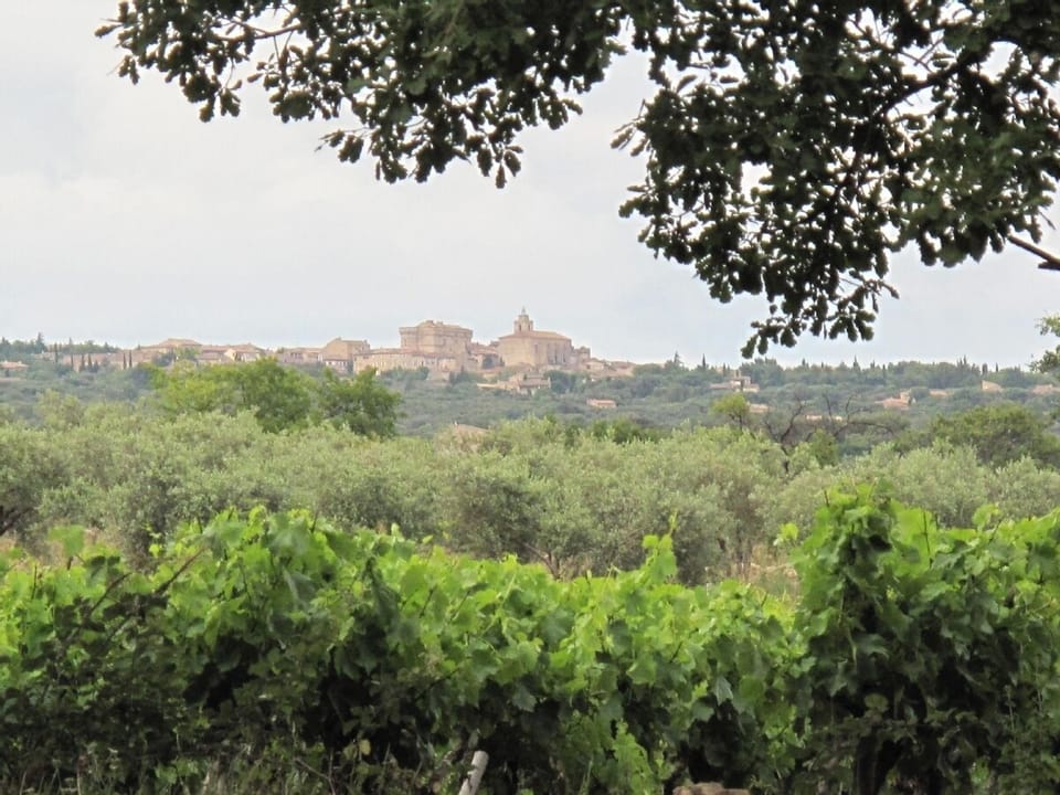 Set among vineyards and olive groves, with a view of historic Gordes