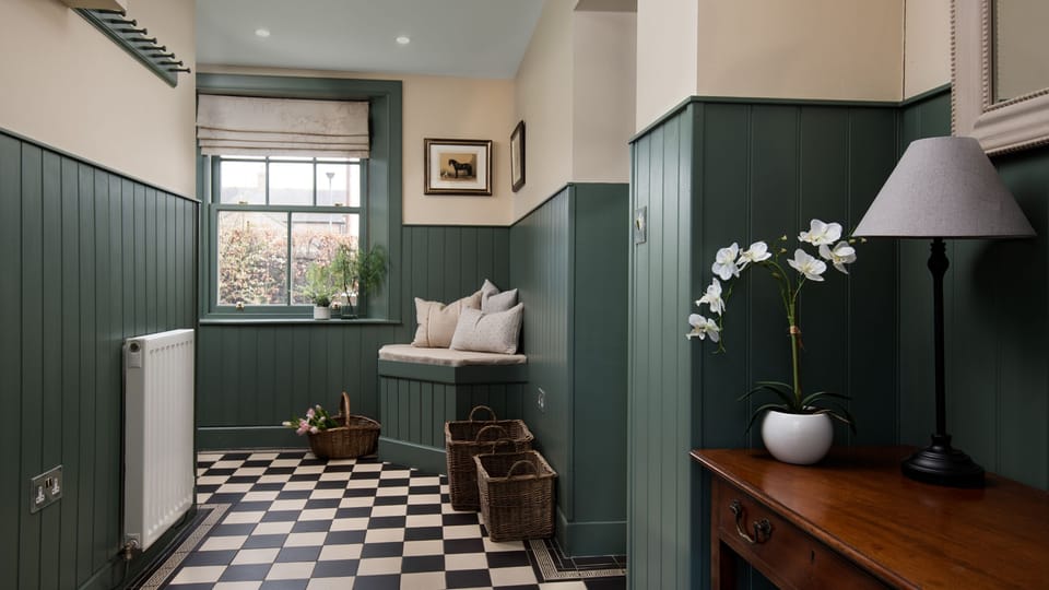 South Lodge, Twizell Estate - the entrance hall and utility area