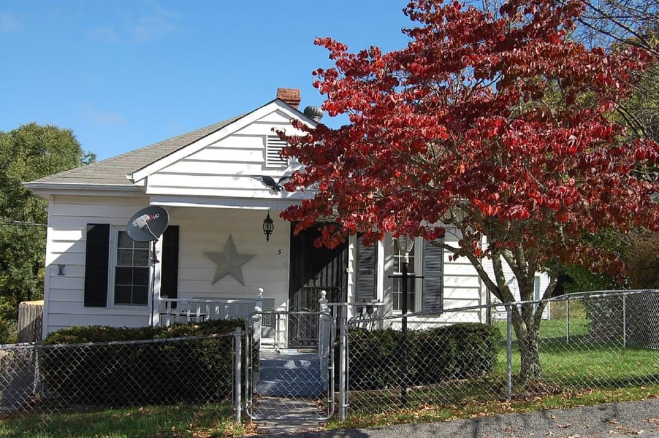 Front view with porch