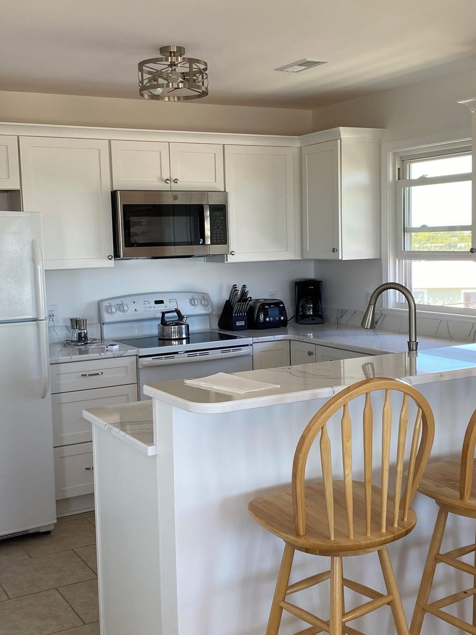 Newly renovated kitchen.
