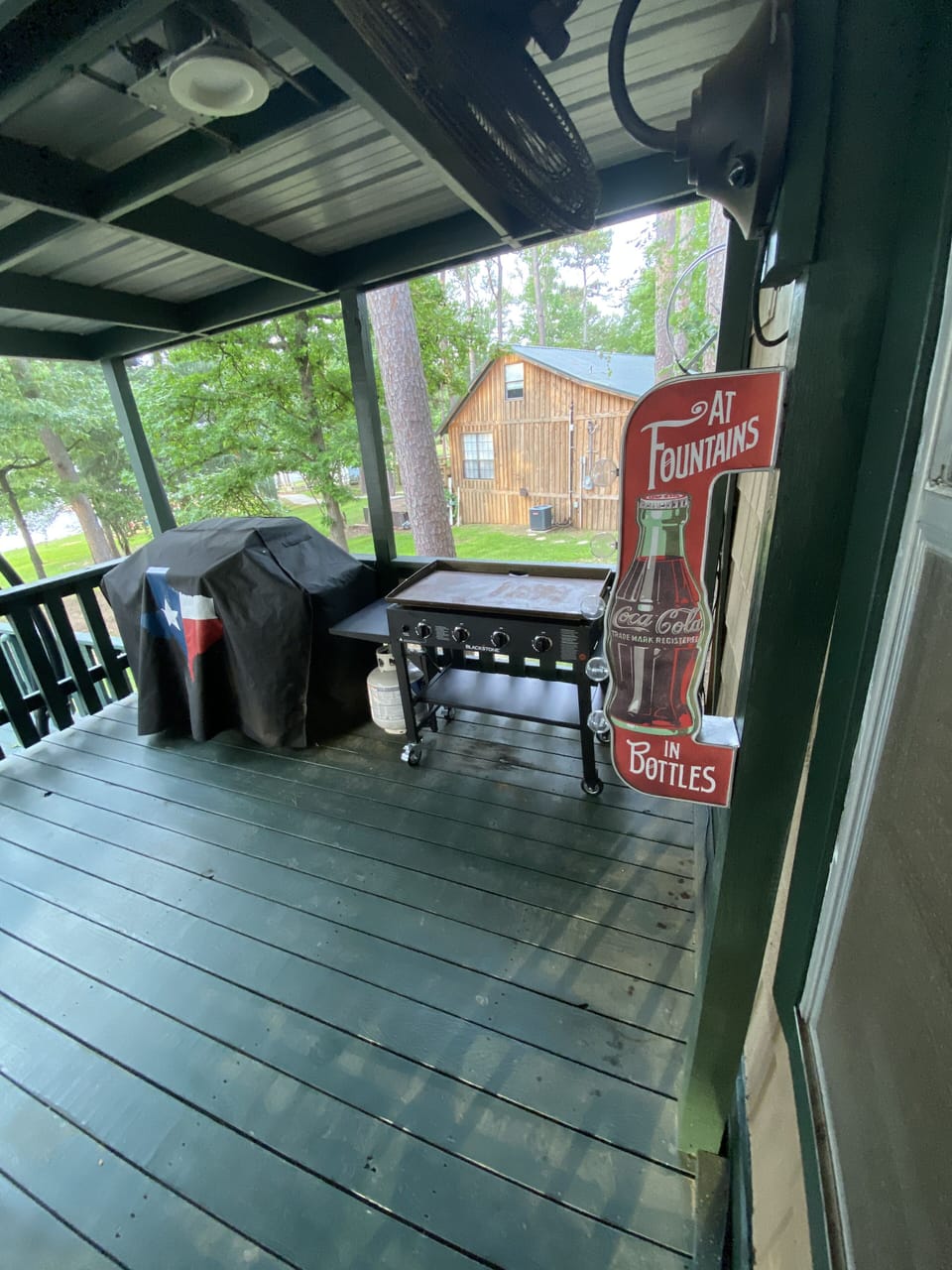the grill area