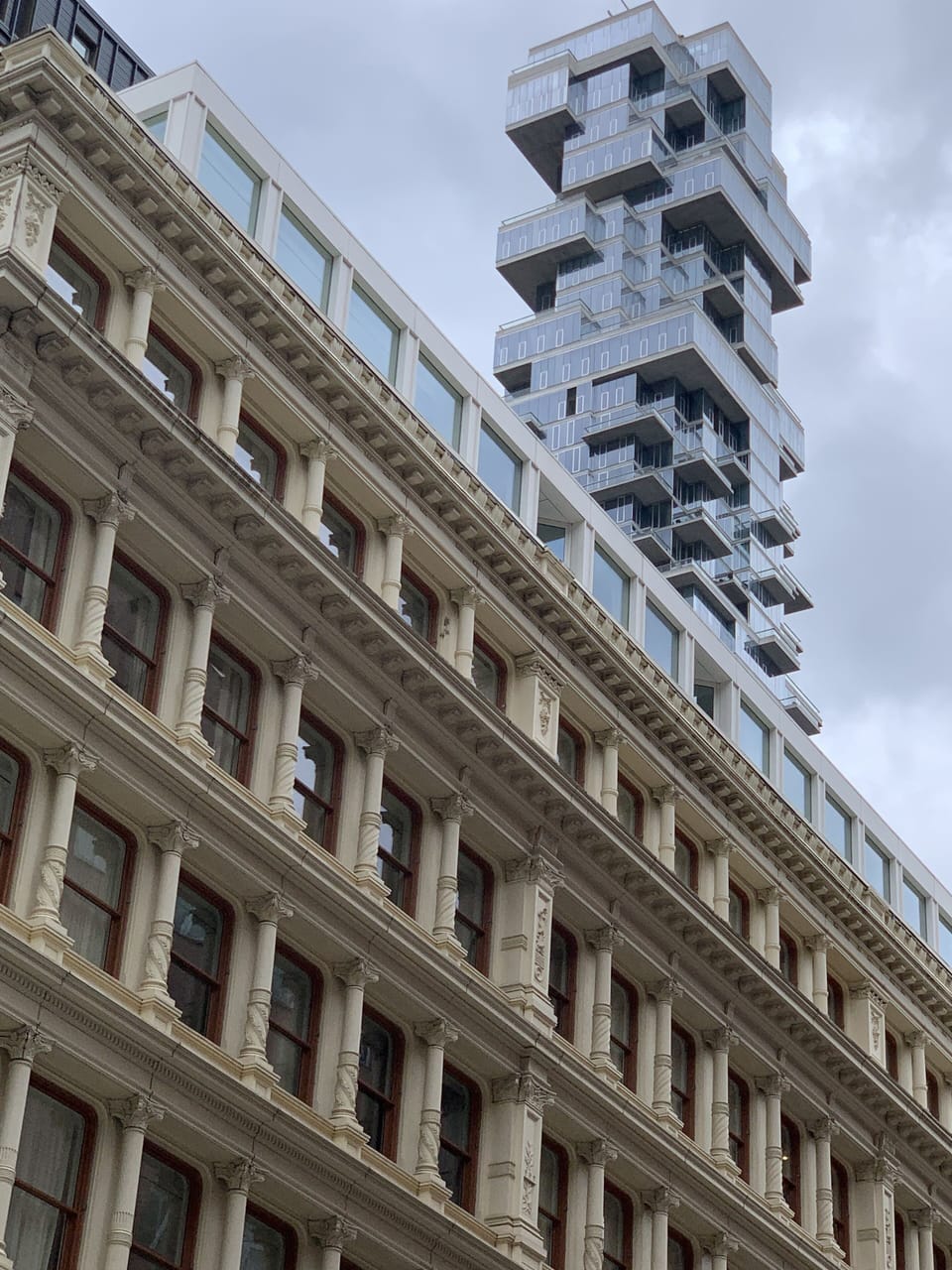 New Herzog de Meuron building peeking through