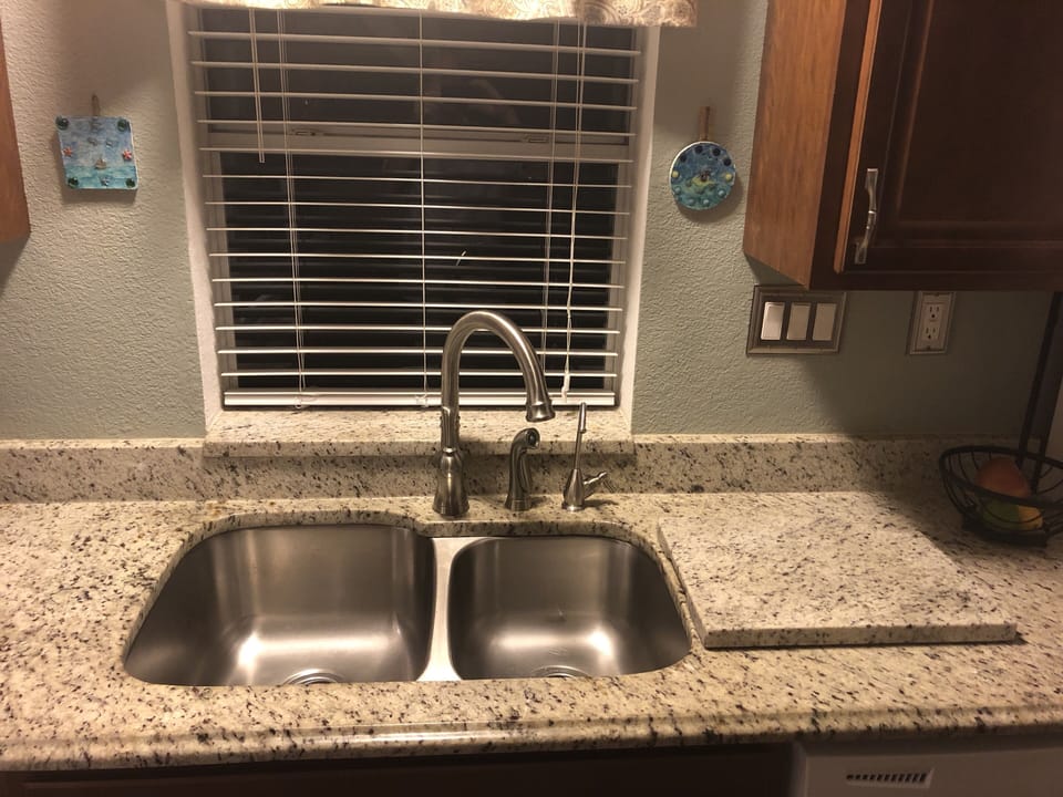Double stainless steel sink