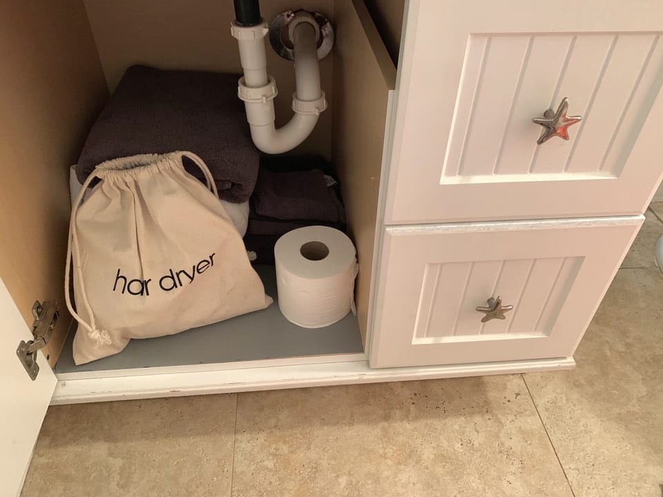 Hair dryer supplied. 