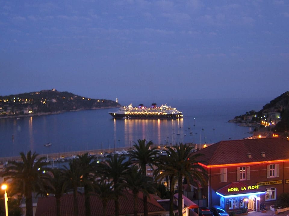 Night view from balcony